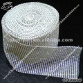 24Row Rhinestone Crystal Plastic Mesh Net Trim For Clothing Wedding Dress Cake Decoration